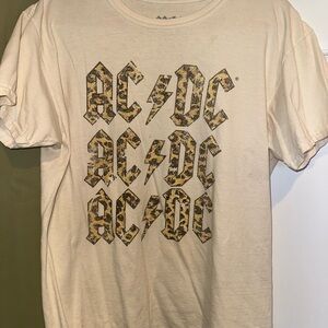 AC/DC Beige Graphic T-Shirt